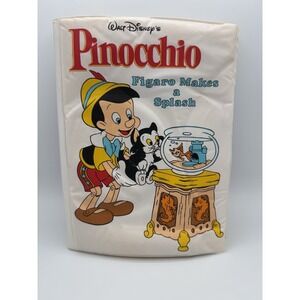 VTG Disney Children's Bath Book 1992 Pinocchio "Figaro Makes A Splash" RARE